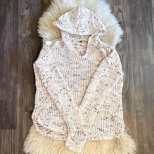 Hooded Multi-Colored Sweater